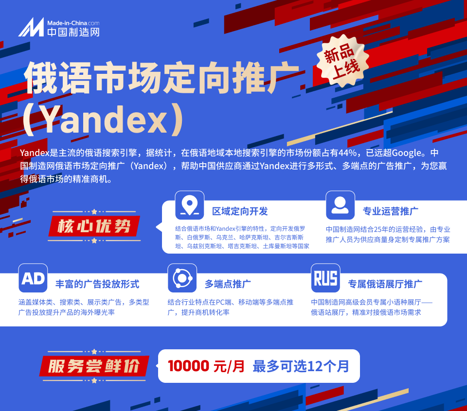 俄语市场定向推广（Yandex）